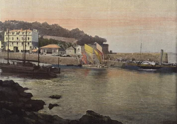 De Stoomboot Tussen Dinard Saint-Malo En Saint-Servan